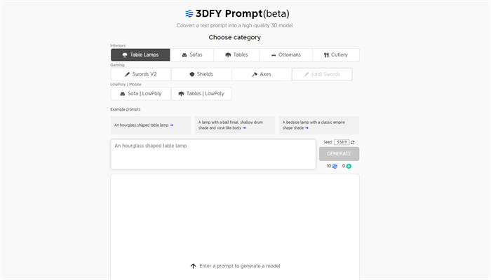3dfy prompt logiciel 3d