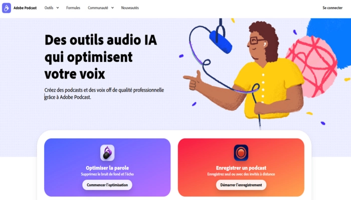 Adobe Podcast ia podcast cours