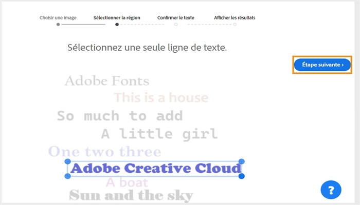 adobe trouver police image a