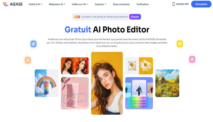 AI Ease application gratuite pour superposer des photos