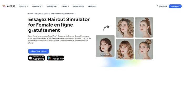 ai ease simulateur coiffure en ligne gratuit sans telechargement