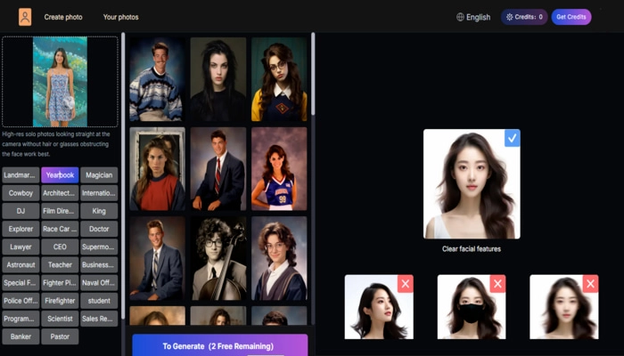 AI Portrait yearbook