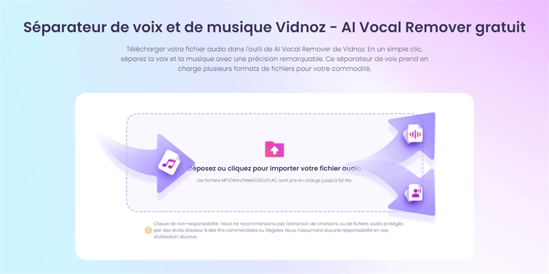 ai vocal remover vidnoz