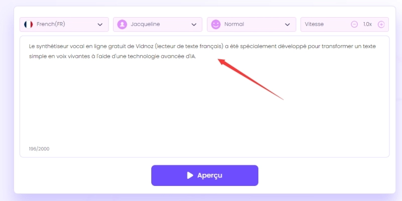 ajouter une voix off au Reel Instagram avec synthese vocale de vidnoz