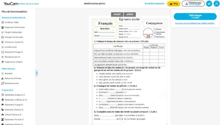 ameliorer la nettete un pdf en ligne