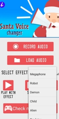 app pour faire la voix du Père Noël sur Android Santa Voice Changer étape 2