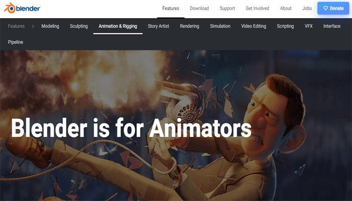 application animation gratuit blender