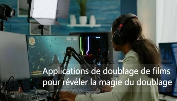 application de  doublage film