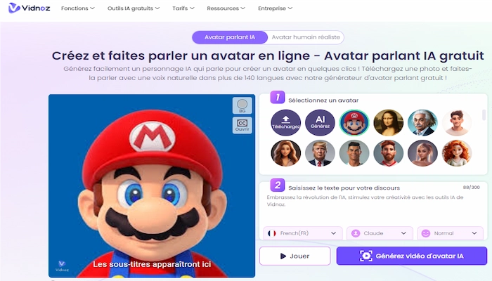 avatar parlant mario