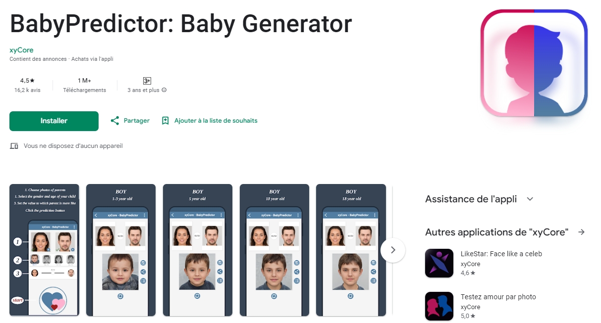 babypredictor baby generator