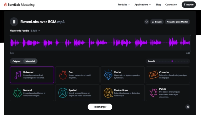 BandLab mastering exemple