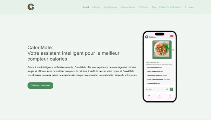 calorimate compteur de calories ia