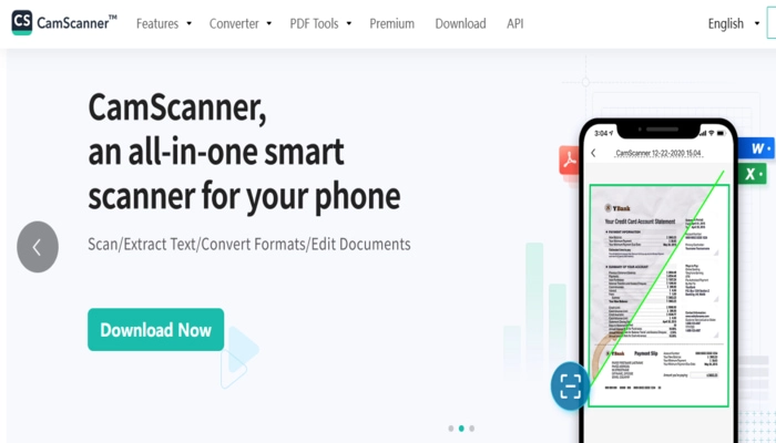 CamScanner reconnaissance texte image