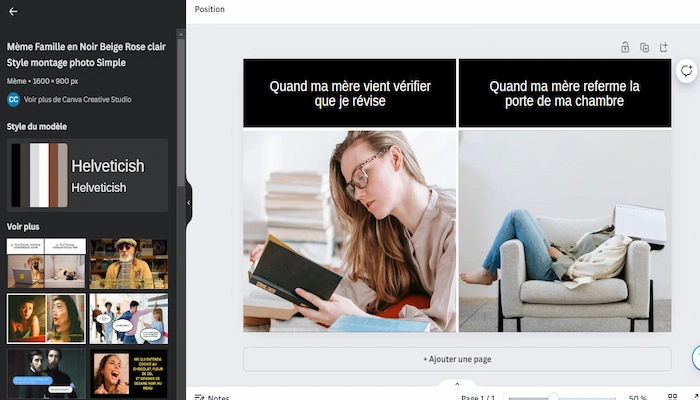 canva creer meme video deux