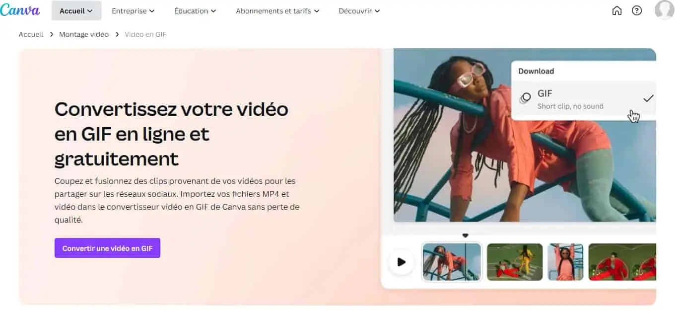 canva gif video etape