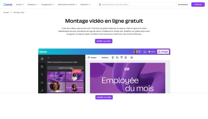 canva logiciel pour creer des capsules video gratuite