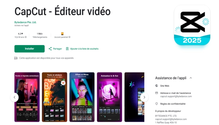 Capcut enlever musique video