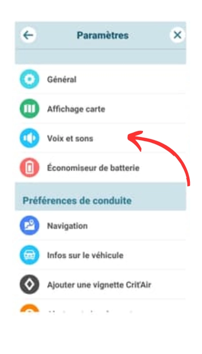 changer la voix sur waze etape 3