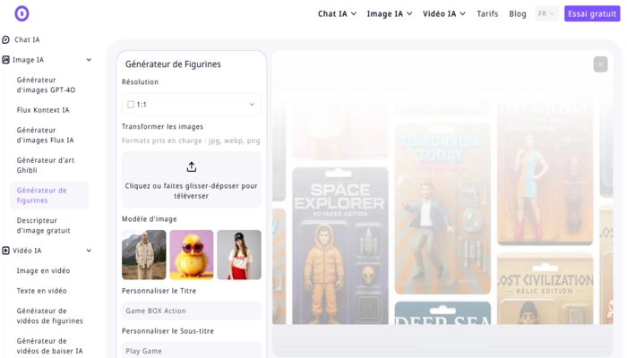 Chat ai figurine