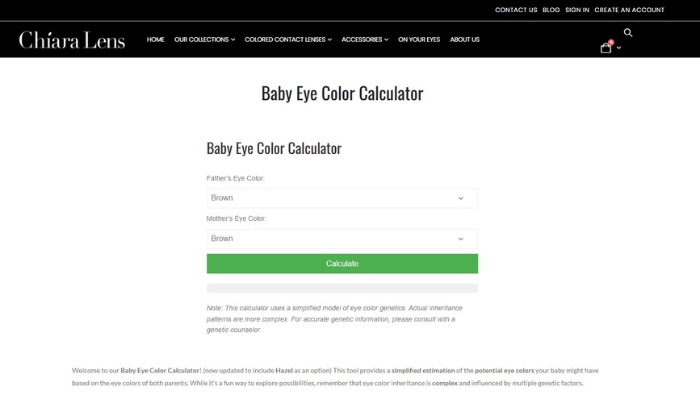 chiara lens tester couleur yeux bebe