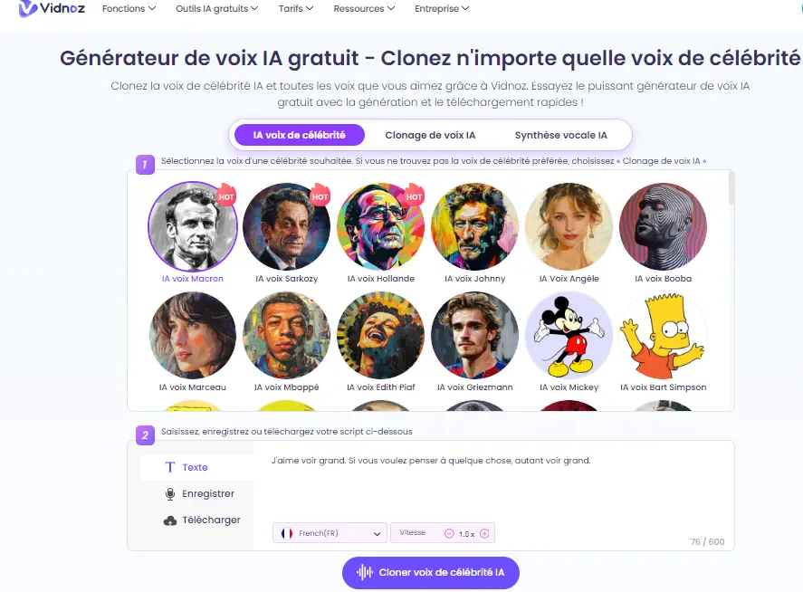 clonage de voix ia pour entreprise