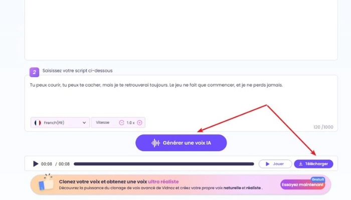 comment creer des voix qui font peur avec vidnoz