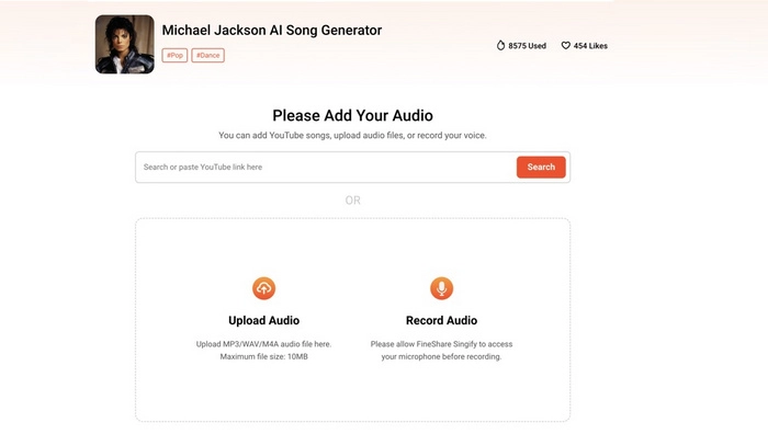 comment creer une ia cover de michael jackson avec fineshare