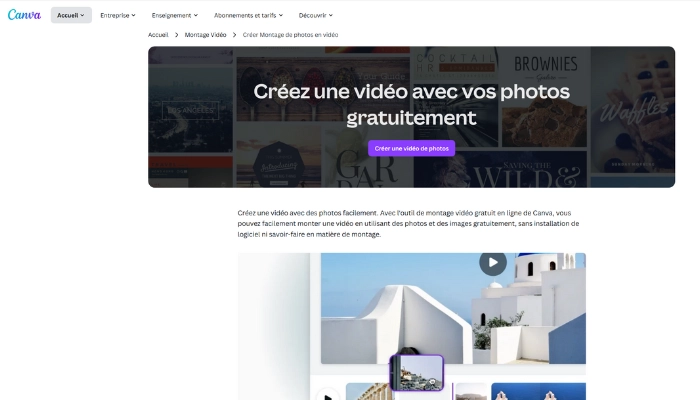 comment creer video avec photos