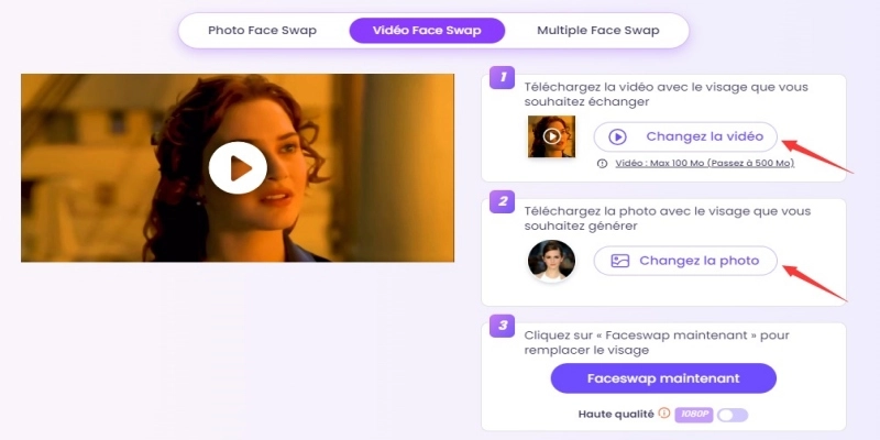 comment faire une video drole avec vidnoz ai video face swap