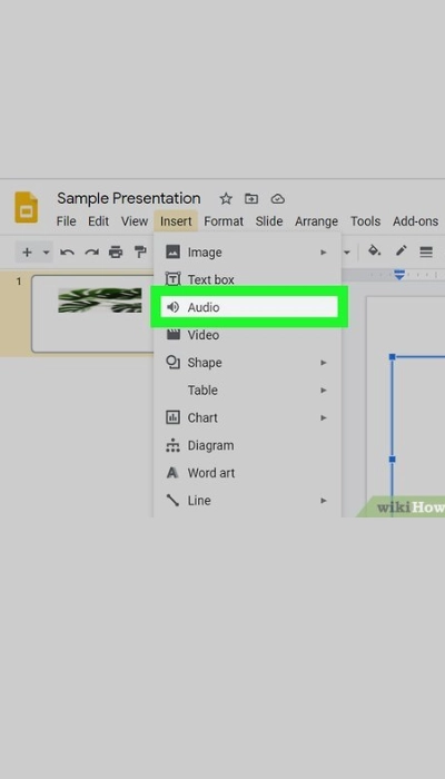 comment faire une voix off sur powerpoint avec un appareil android