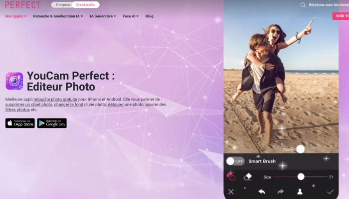 comment superposer 2 photos avec youcam perfect