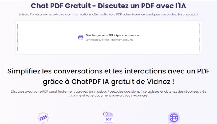 comment traduire un pdf avec vidnoz chatpdf