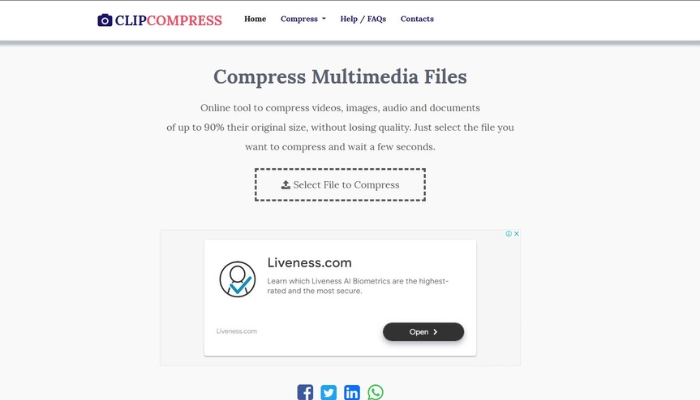 compresser une video gratuitement en ligne avec compressvideo io