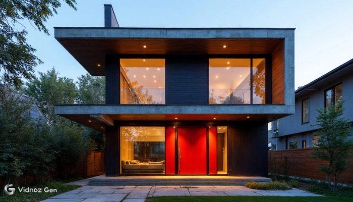 conception facade maison avec vidnoz ai