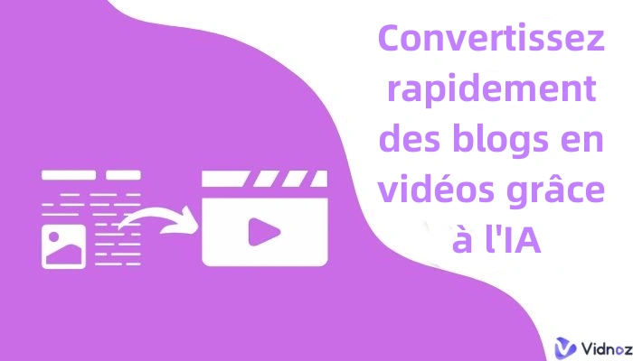 convertissez blog en video