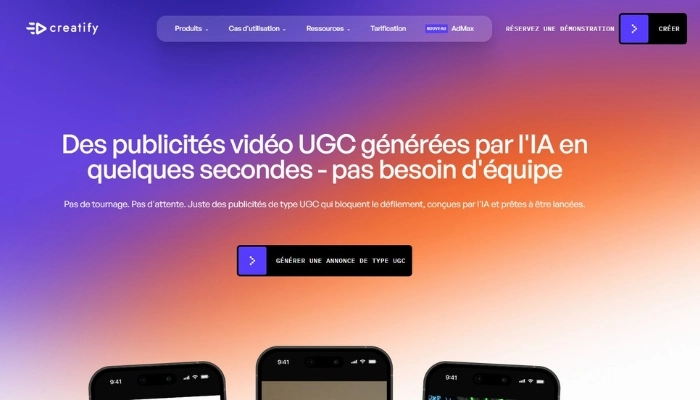creatify generateur de video ugc ia