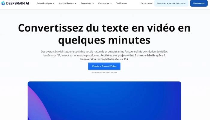 creation video promotionnelle deepbrain ai