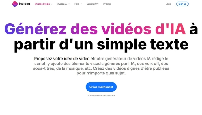 creer message video personnalise gratuit avec invideo