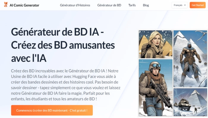 creer une bd avec ia gratuit ai comic generator