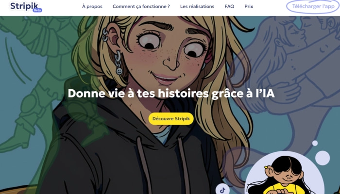 creer une bd avec ia gratuit stripik