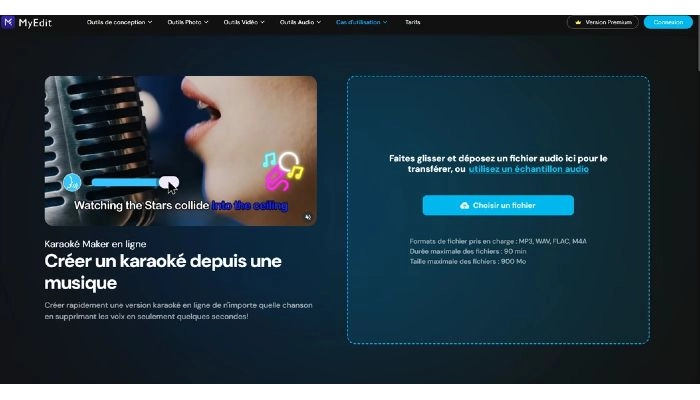 creer une video karaoke myedit