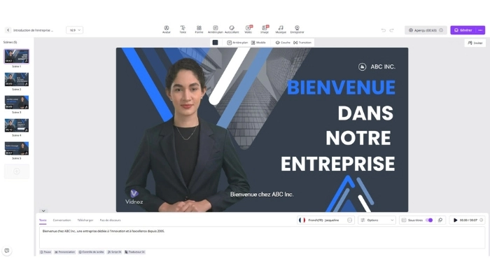 creer video corporate avec ia