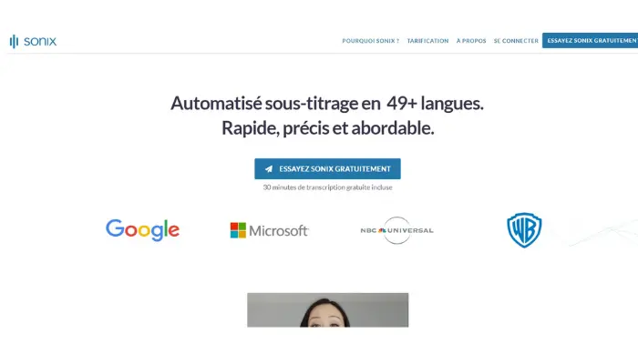 dictee vocale logiciel sonix ai