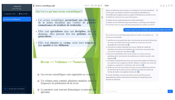 discuter avec documents pdf