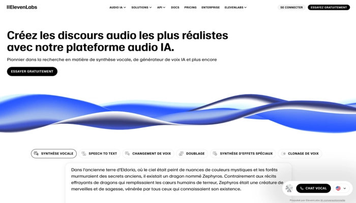 Eleven Labs IA audio