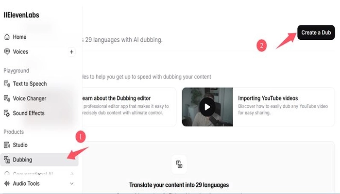 ElevenLabs Doublage etape deux