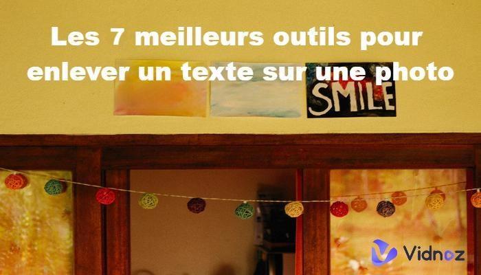 enlever un texte sur une photo