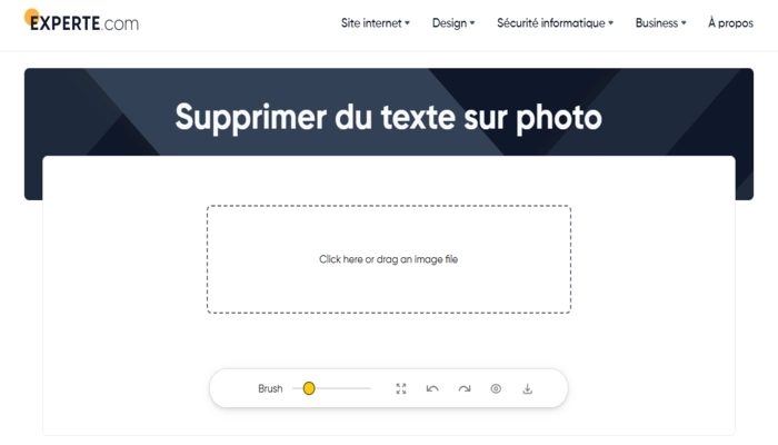 Experte enlever un texte sur une photo