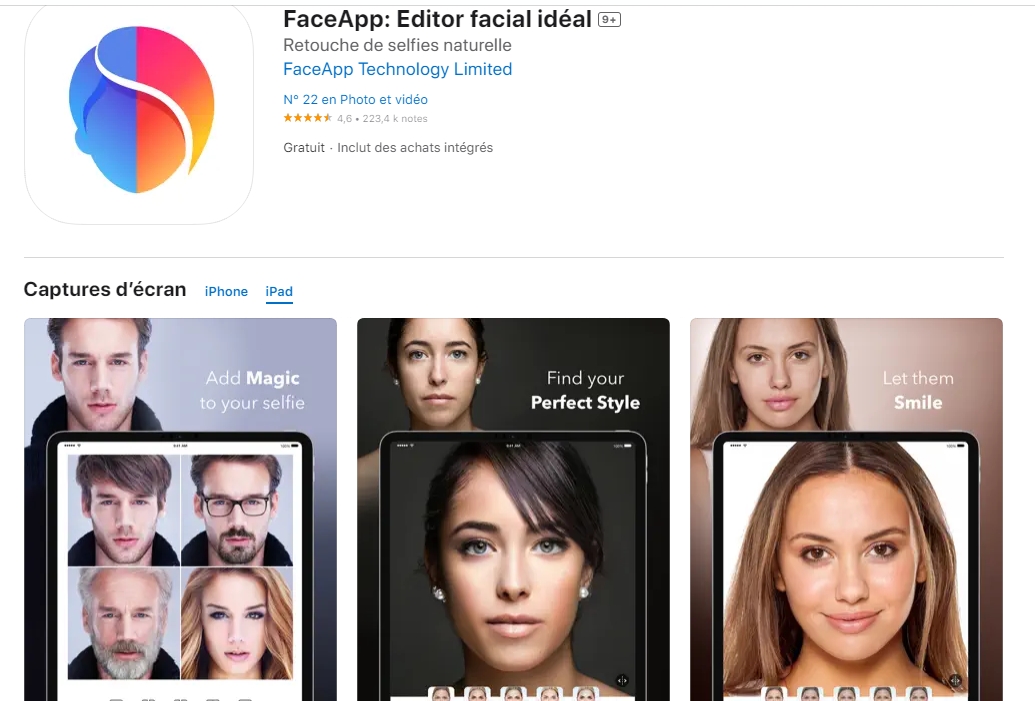 faceapp editor facial