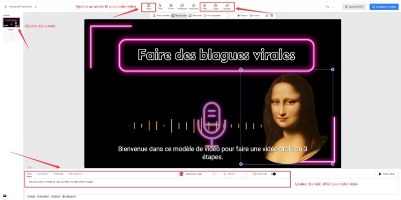 faire une video drole avec vidnoz ai